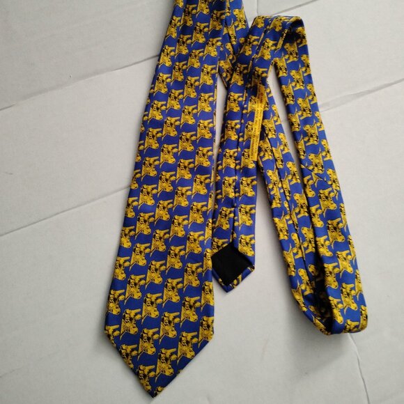 ❤️ANDY WARHOL France Hand Made Cow Art 100% Silk Neck Tie Flammarion 4 - Picture 1 of 5